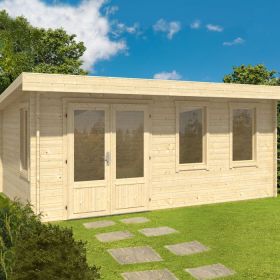 Greenway 5.1m x 3.3m Florence Log Cabin - 40mm