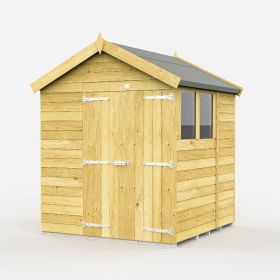 Holt 7' x 7' Double Door Shiplap Pressure Treated Modular Apex Shed