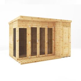 Mercia 12' x 8' Cambridge Summer House With Side Shed