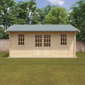 Redlands 20' x 16' Valhalla Log Cabin - 44mm