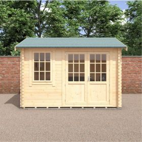 Redlands 12' x 10' Hazeltine Log Cabin - 44mm