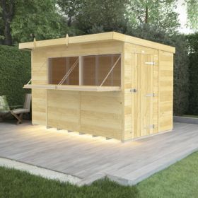 Holt 10' x 8' Pressure Treated Shiplap Garden Bar Shed With Serving Hatch