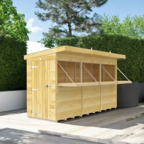 Holt 12' x 4' Pressure Treated Shiplap Garden Bar Shed With Serving Hatch