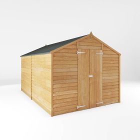 Mercia 8' x 12' Windowless Double Door Overlap Apex Shed