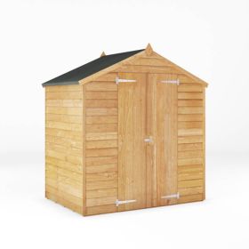 Mercia 6' x 4' Windowless Double Door Overlap Apex Shed