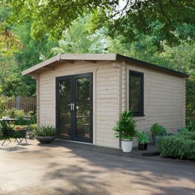 Oren 14' x 12' Marquess Log Cabin - 44mm