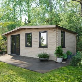 Oren 14' x 20' Marquess Log Cabin - 44mm
