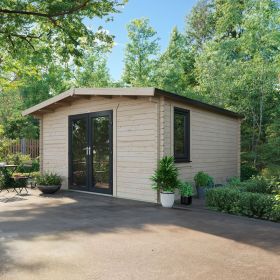 Oren 16' x 14' Marquess Log Cabin - 44mm