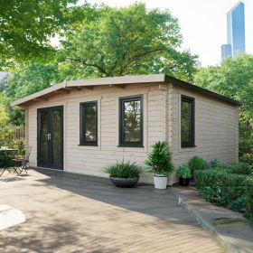Oren 16' x 18' Marquess Log Cabin - 44mm