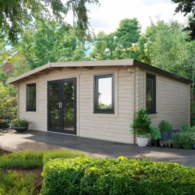 Oren 18' x 20' Marquess Log Cabin - 44mm
