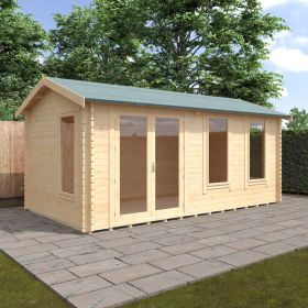 Redlands 18' x 10' Troon Log Cabin - 44mm