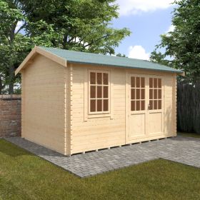 Redlands 14' x 10' Hazeltine Log Cabin - 44mm