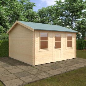 Redlands 14' x 14' Torrey Log Cabin - 28mm
