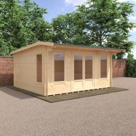 Redlands 16' x 14' Birkdale Log Cabin - 44mm