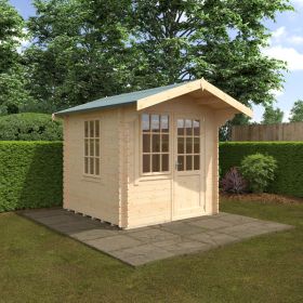 Redlands 8' x 8' Riviera Log Cabin - 28mm