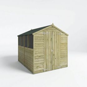 Mercia 6' x 8' Double Door Overlap Apex Shed