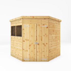 Mercia 7' x 7' Premium Double Door Shiplap Corner Shed