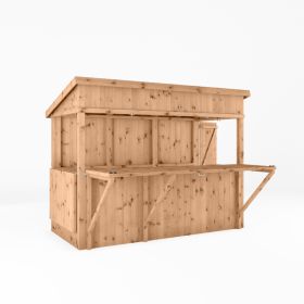 Mercia 9' x 4' Premium Pressure Treated Garden Bar Plus Shutters
