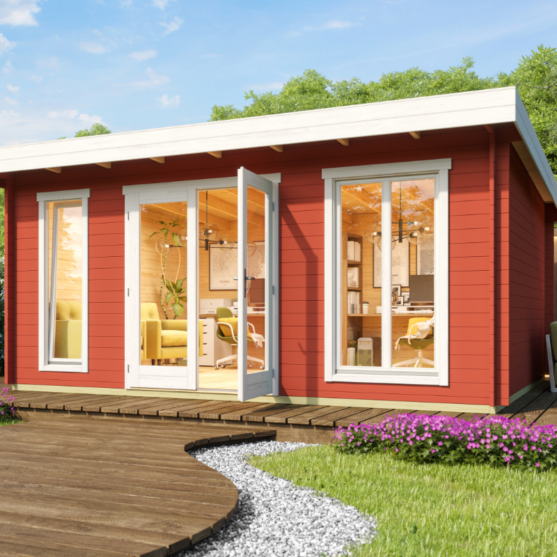 Greenway 5m X 3.9m William Log Cabin - 34mm