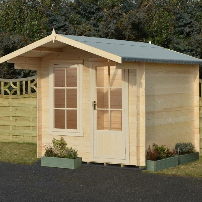 Loxley 2.4m x 2.4m Coulsdon Log Cabin from Cabins.co.uk