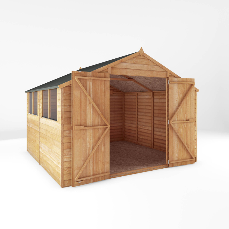 Mercia 10' X 10' Double Door Overlap Apex Shed