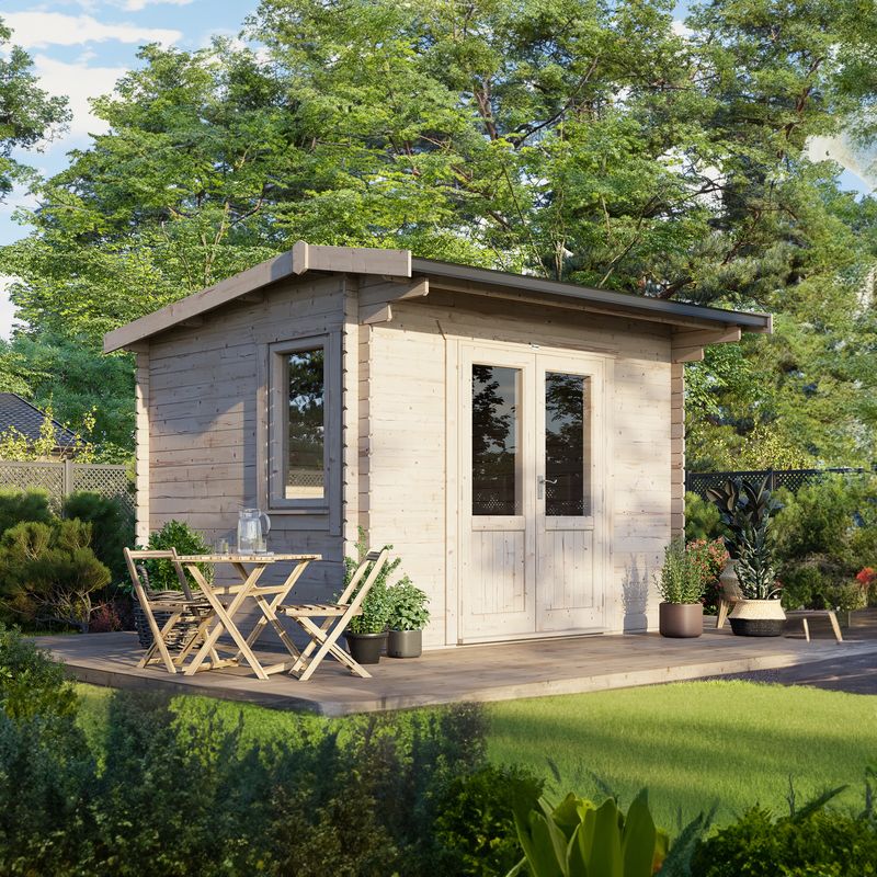 Oren 12' x 10' Duke Log Cabin - 28mm from Cabins.co.uk