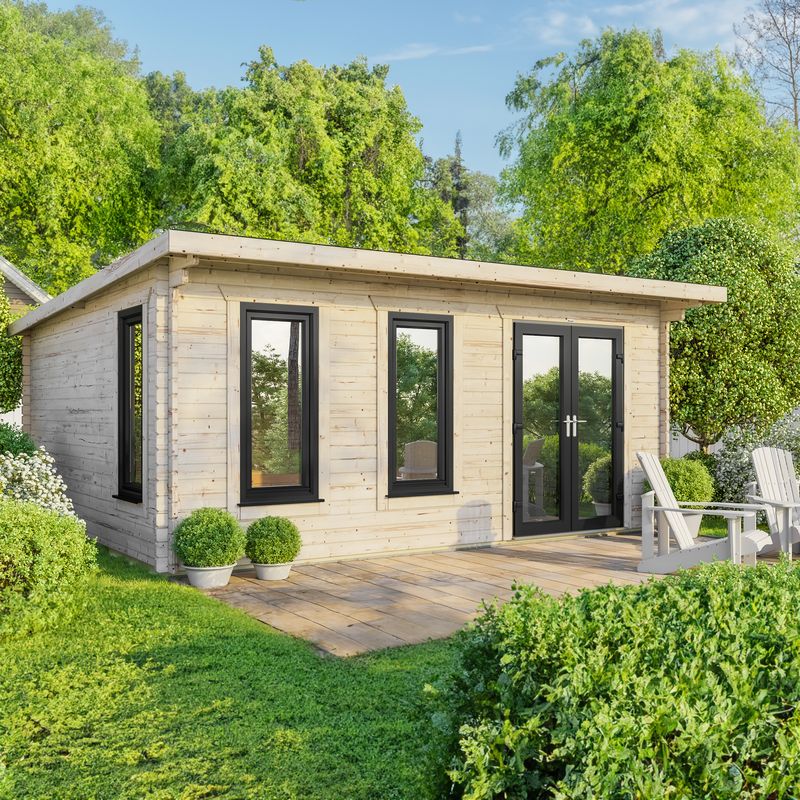 Oren 20' x 18' Countess Log Cabin - 44mm from Cabins.co.uk