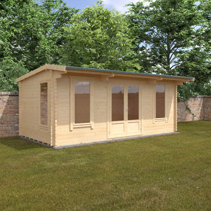 Redlands 20' x 10' Birkdale Log Cabin - 44mm from Cabins.co.uk