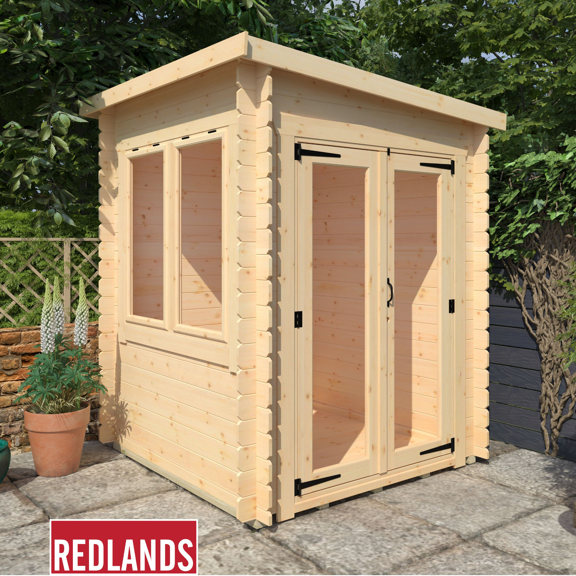 Redlands 6' x 6' Taddy Log Cabin at Cabins.co.uk
